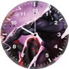 black panther and captain marvel 2x wall clock