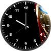 iron man helmet closeup k8 wall clock