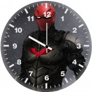 red hood superhero art 9g wall clock
