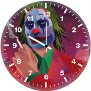 the joker joaquin phoenix art bx wall clock
