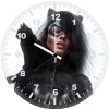 catwoman art wtih cat gl wall clock