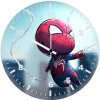 chibi spiderman x4 wall clock