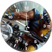 wolverine on bike is wall clock