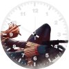 black widow red room eg wall clock