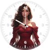 wonder woman first daughter z0 wall clock