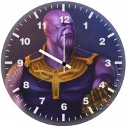 mad titan digital illustration hn wall clock