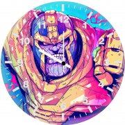 thanos sketchy artwork aq wall clock