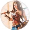 wonder woman cosplay girl el wall clock