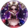 harley quinnartwork v6 wall clock