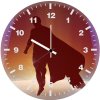 henry cavill as superman minimal b0 wall clock