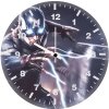 captain america hammer power km wall clock