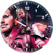 star lord and baby groot hp wall clock