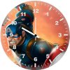 captain america mjolnir art hd gz wall clock