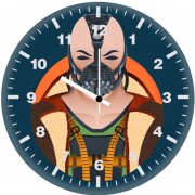 bane minimalism 6k wall clock