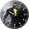 rock black adam bh wall clock