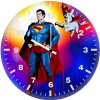 superman x krypto colorful art oz wall clock