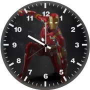 iron man making artwork 36 wall clock