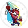 spidey listening spotify ni wall clock