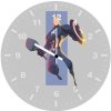 captain america minimalism 23 wall clock
