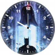 batman and superman art in wall clock