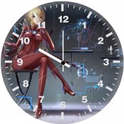 anime iron girl fi wall clock