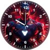 iron man red armor radiance al wall clock