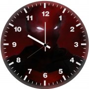 red hood mask 72 wall clock