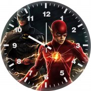 batman and flash coming bb wall clock