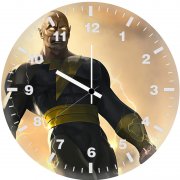 black adam rock 9x wall clock