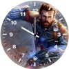 captain america in avengers infinity war artwork gj wall clock