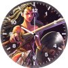 illustration of wonder woman je wall clock
