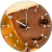 baby groot ev wall clock
