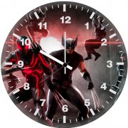 scarlet spider and wolverine zo wall clock