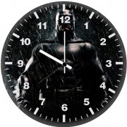 batman in the rain 5w wall clock