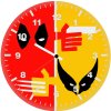 deadpool and wolverine at its best 7c wall clock