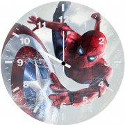 spiderman catching captain america shield jo wall clock