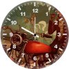 biker wolverine 20 wall clock