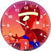 spiderman santa claus 79 wall clock