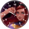 batwoman laying fd wall clock