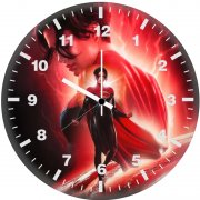 sasha calle as the power packed supergirl pa wall clock