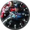 iron man and captain america artwork 8r wall clock