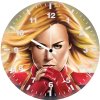 4kcaptain marvel art sy wall clock
