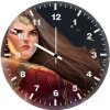 wonder woman fan made art zg wall clock