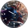 supergirl smashing meteors l6 wall clock