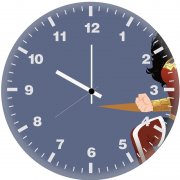 wonder woman minimalist yo wall clock