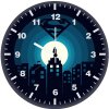 superman minimal illustration 39 wall clock
