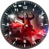 joker dancing on police car 2b wall clock
