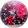 harley quinn on ducati cosplay bt wall clock