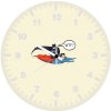 batman sitting on superman flight il wall clock
