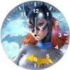 batgirl comic fantasy fanart ps wall clock